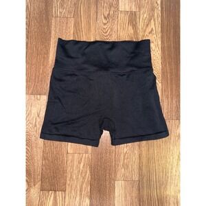 PINK Active Black Seamless High Waist Booty Shorts Size XS